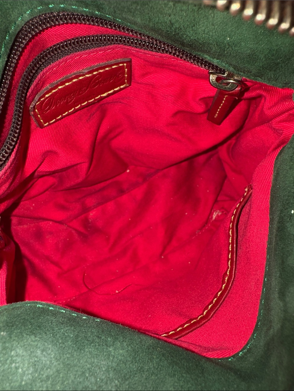 Dooney & Bourke Red Leather Crossbody Bag Florentine leather - Picture 16 of 16